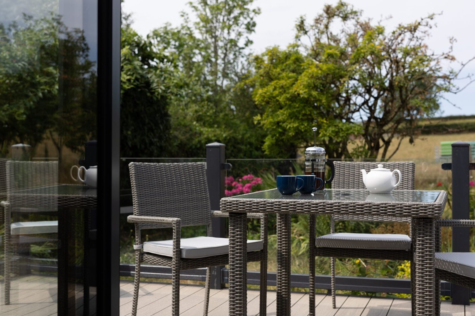 Afternoon tea on the garden deck - Copy