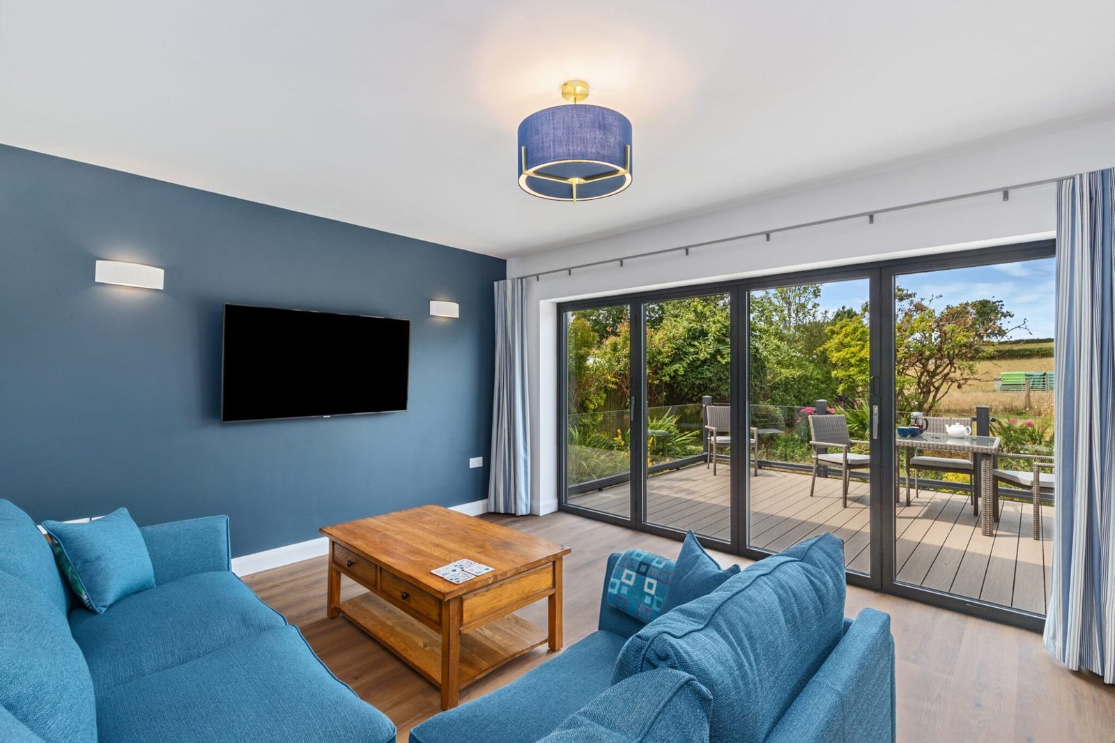 Light, open-plan lounge