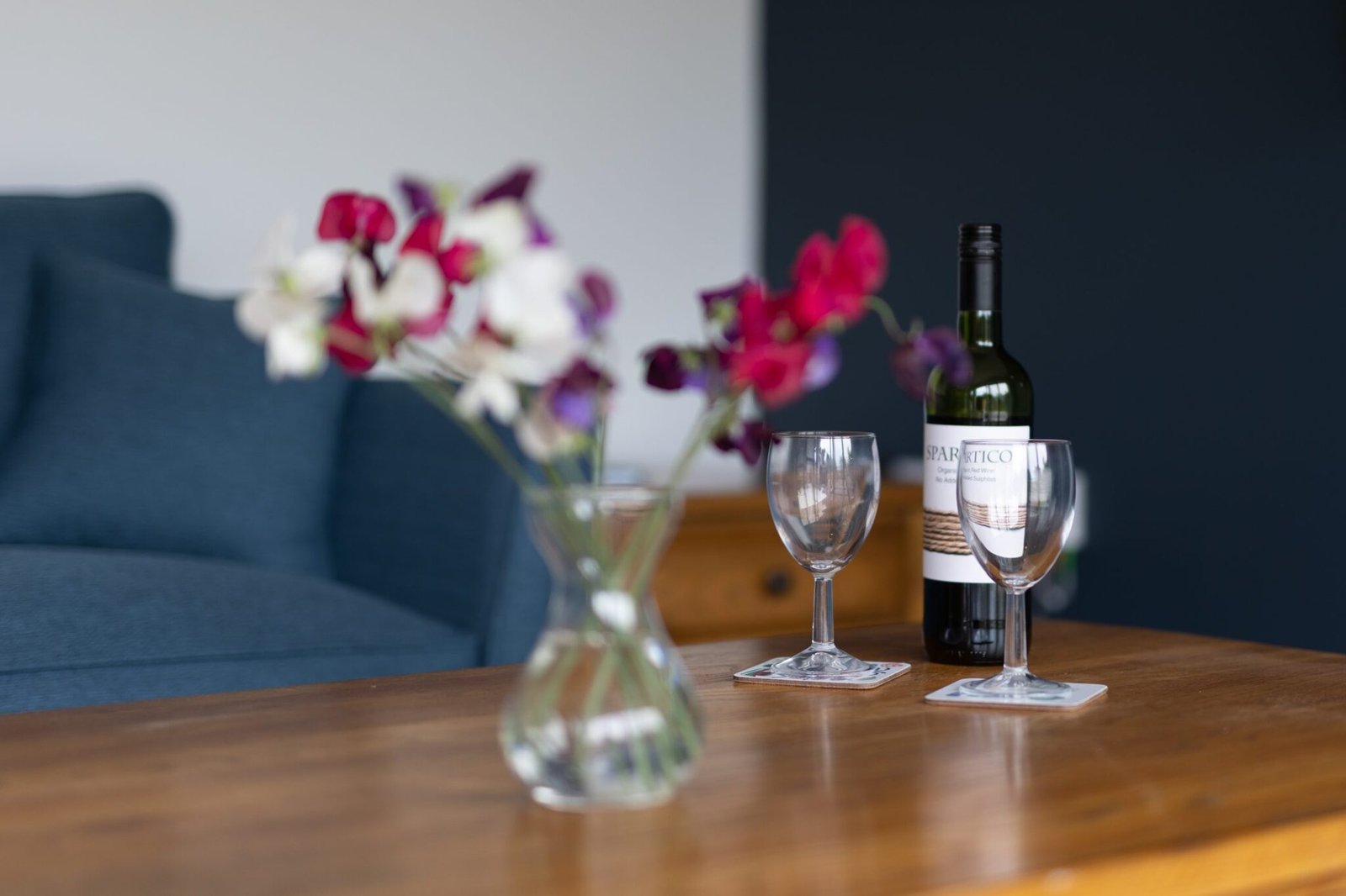 Seasonal fresh flowers to make you welcome